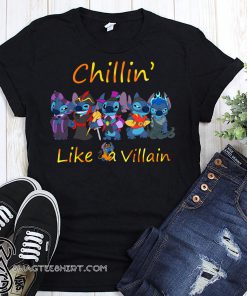 Stitch chillin like a villain shirt