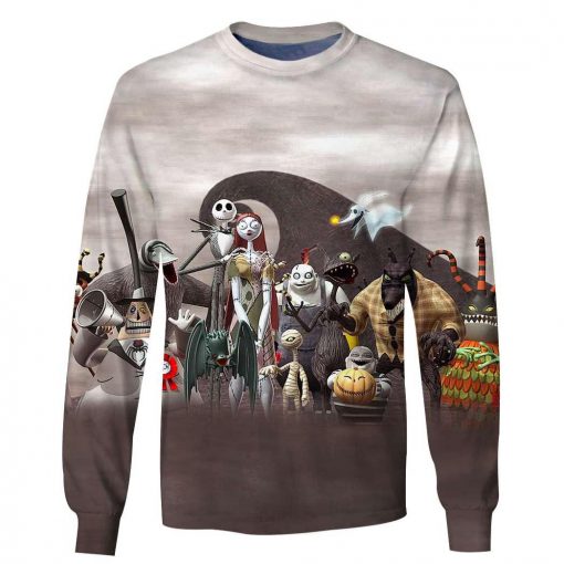 The nightmare before christmas 3d unisex long sleeve