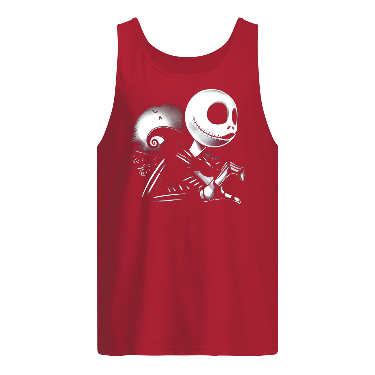 The nightmare before christmas jack skellington and sally love couples halloween tank top