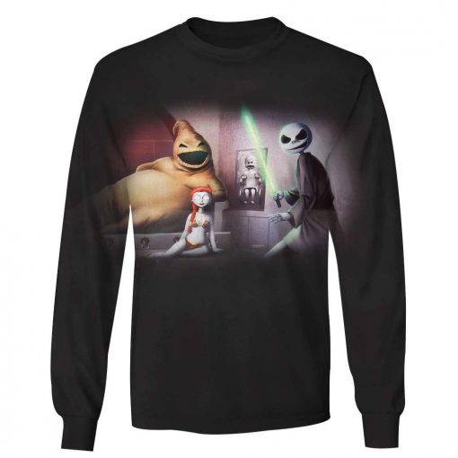 The nightmare before christmas star wars mash up 3d unisex long sleeve