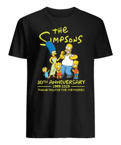 The simpsons 30th anniversary 1989-2019 thank you for memories mens shirt