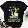 The simpsons 30th anniversary 1989-2019 thank you for memories shirt