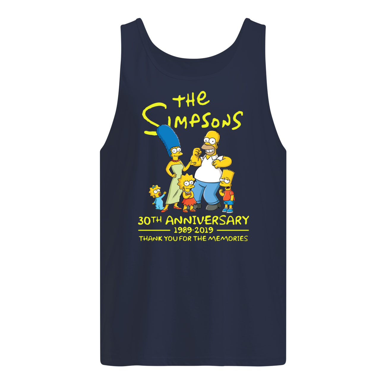 The simpsons 30th anniversary 1989-2019 thank you for memories tank top