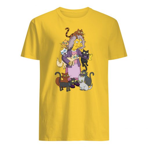 The simpsons crazy cat lady mens shirt