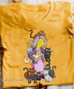 The simpsons crazy cat lady shirt