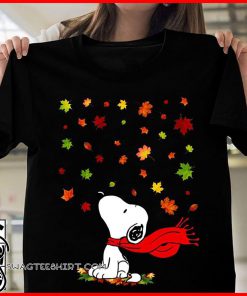 The snoopy leaf fall hello autumn shirt