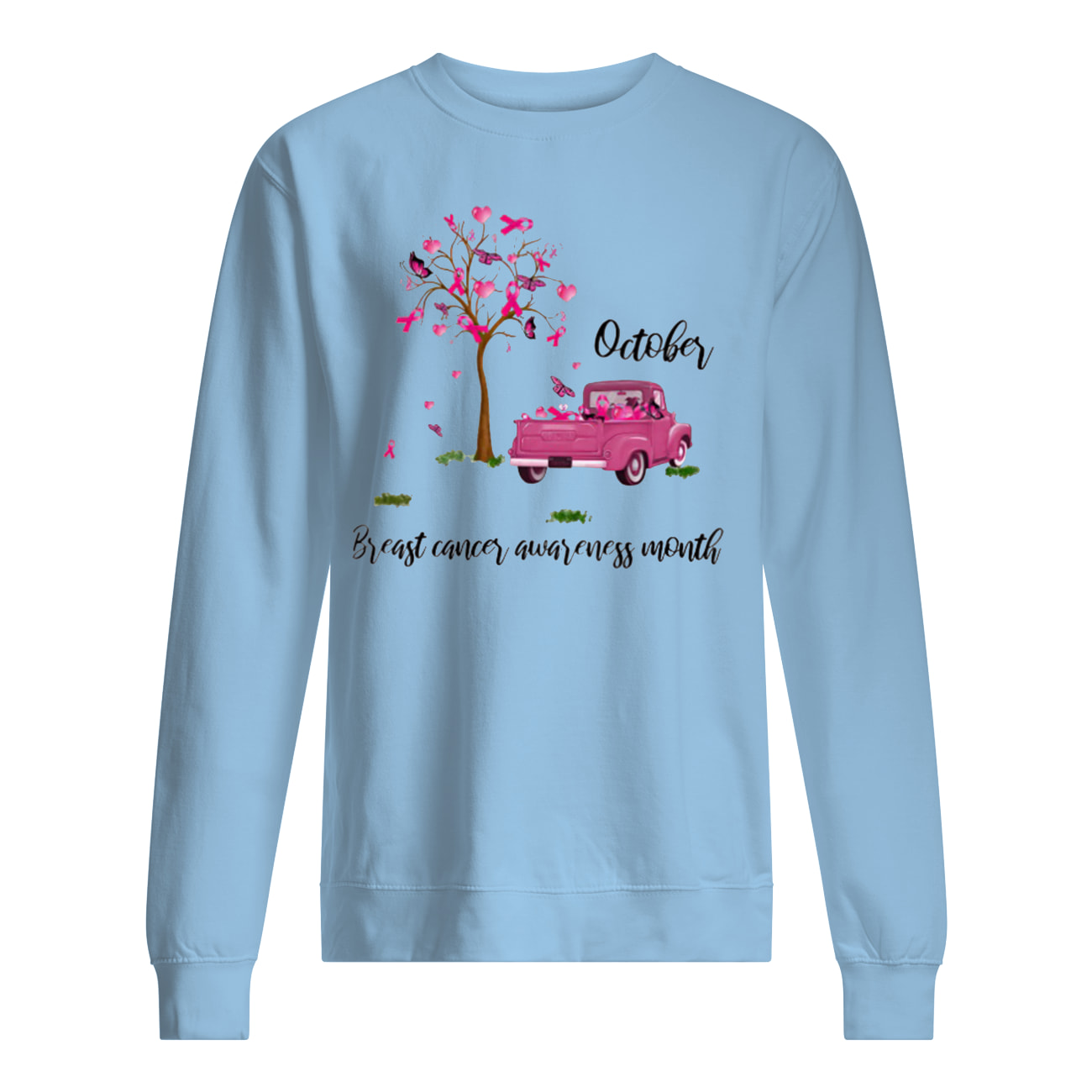 Tree of pink ribbons october is breast cancer awareness month sweatshirt