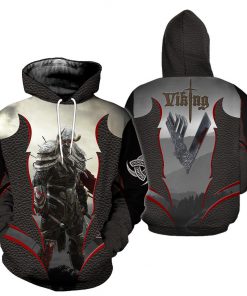 Viking 3d all over printed hoodie