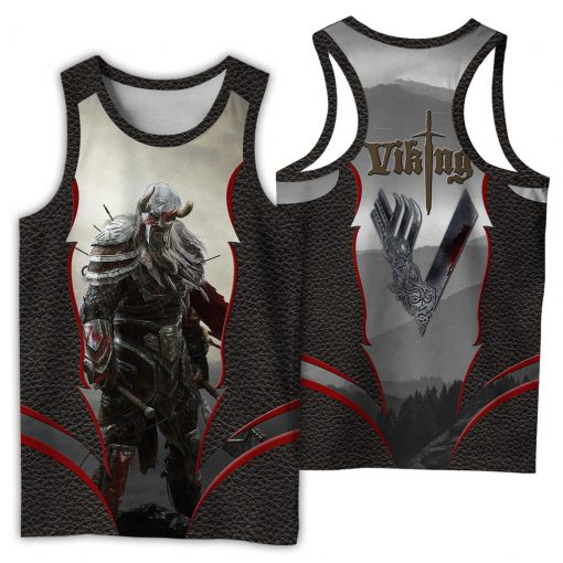 Viking 3d all over printed tank top