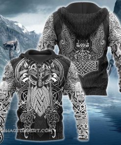 Viking odin 3d hoodie
