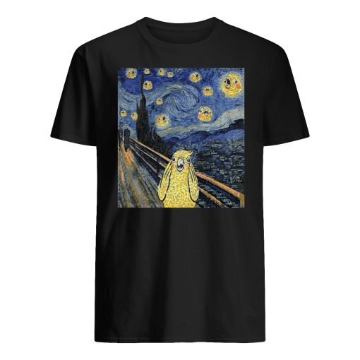 Vincent van gogh the starry night bird mens shirt