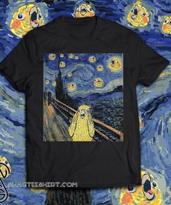 Vincent van gogh the starry night bird shirt
