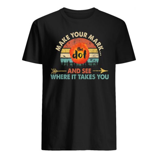 Vintage international dot day the dot make your mark and see where it takes you men's shirt