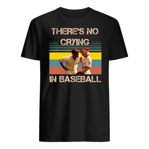 Vintage there's no crying in baseball tom hanks men's shirt