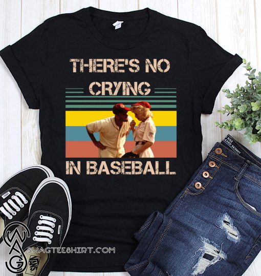 Vintage there's no crying in baseball tom hanks shirt