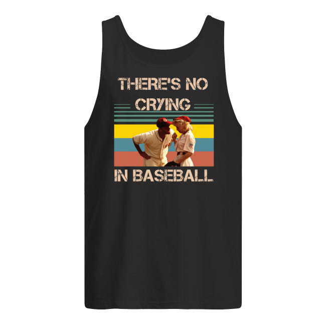 Vintage there's no crying in baseball tom hanks tank top