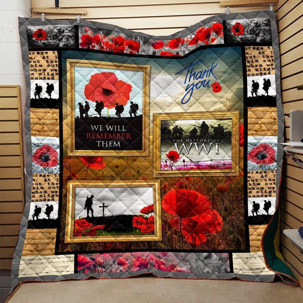 We will remember them the history of wwi veteran blanket - king