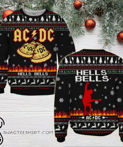 ACDC hells bells ugly christmas sweater