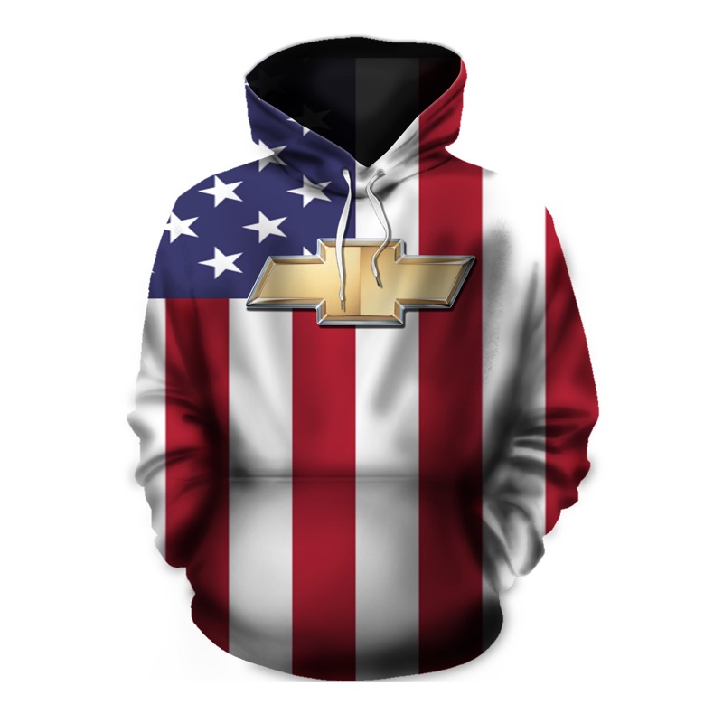American flag chevrolet 3d hoodie - original