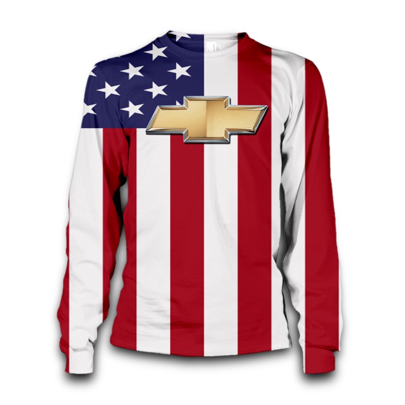 American flag chevrolet 3d sweatshirt