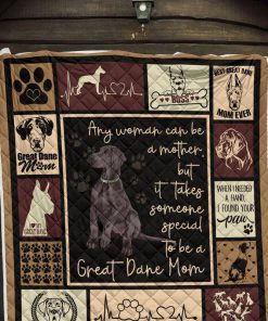 Any woman can be a mother but it takes someone special to be a great dane mom blanket - crib