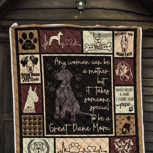 Any woman can be a mother but it takes someone special to be a great dane mom blanket - crib
