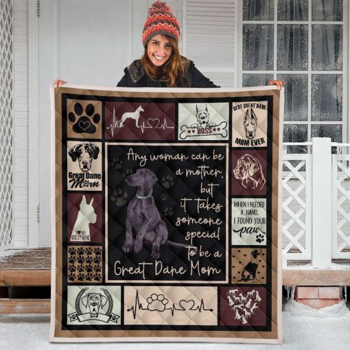 Any woman can be a mother but it takes someone special to be a great dane mom blanket - king