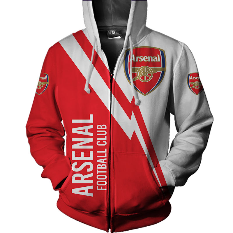 Arsenal football club all over print zip hoodie