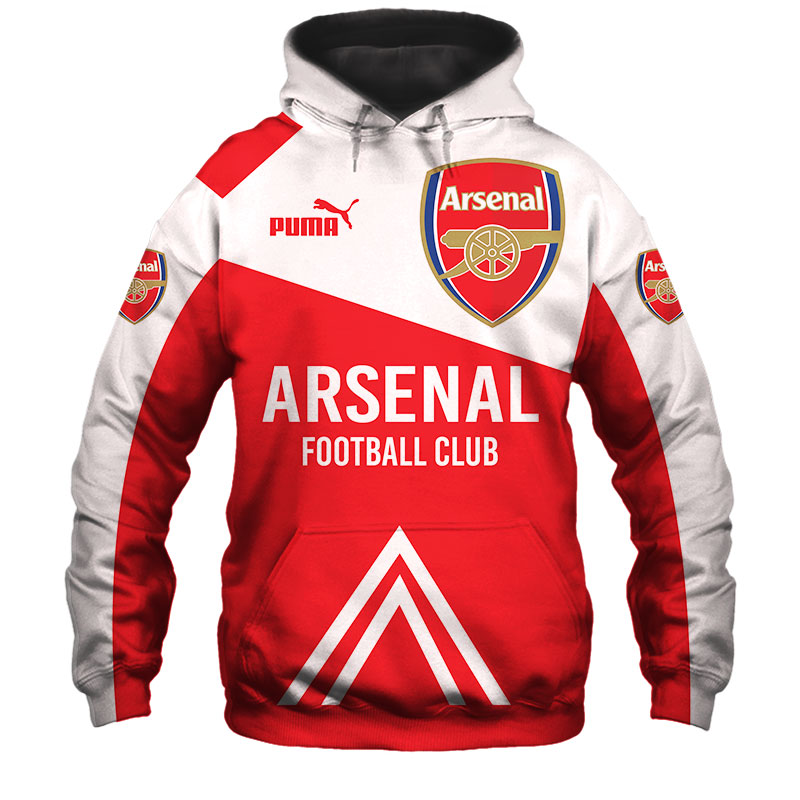 Arsenal football club puma all over print hoodie - original