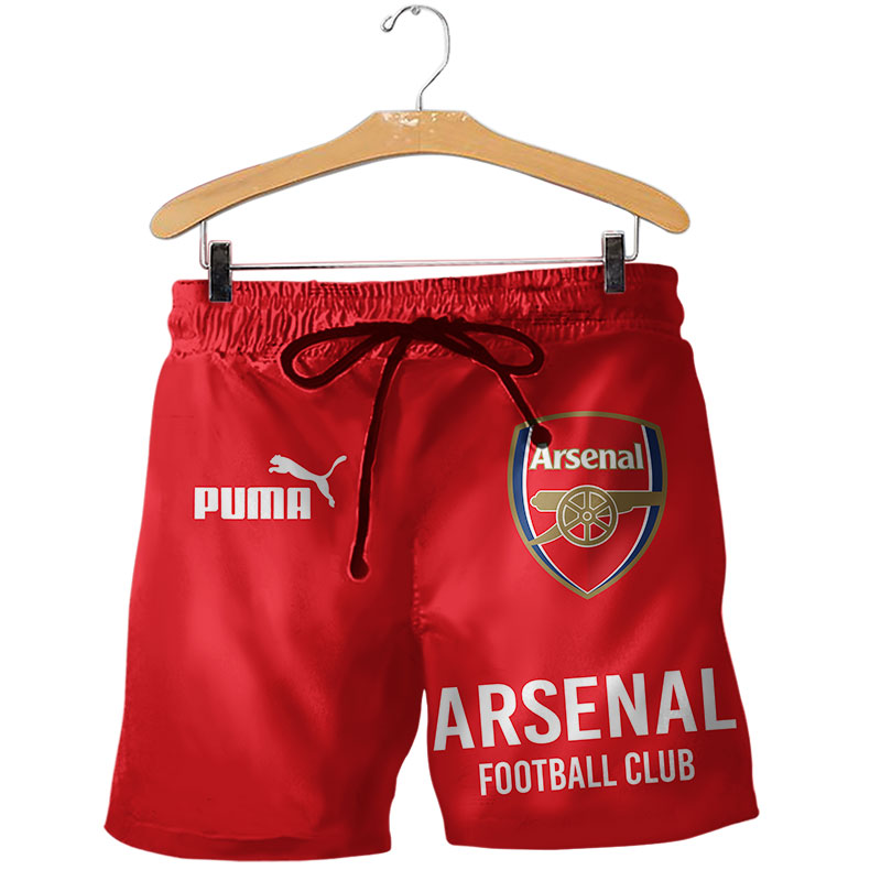 Arsenal football club puma all over print shorts