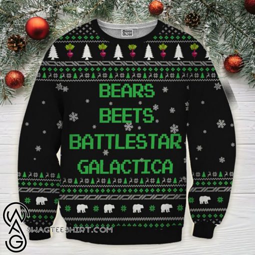 Bears beets battlestar galactica ugly sweater