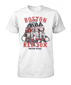 Boston red sox dressed to kill kiss rock band unisex cotton tee