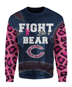 Breast cancer fight like a chicago bears 3d sweater