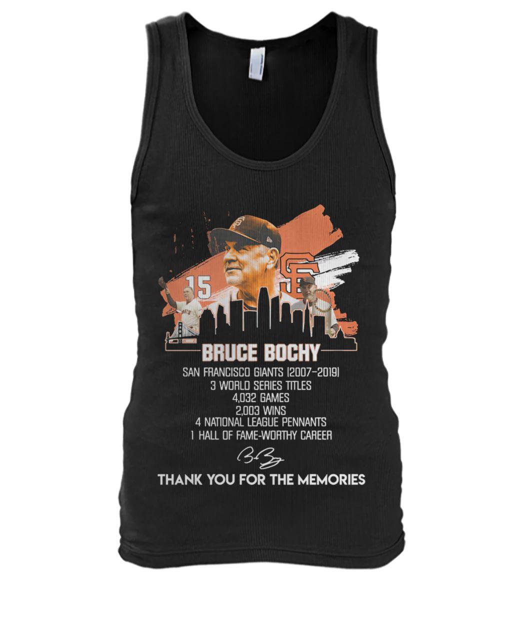 Bruce bochy san francisco giants 2007-2019 thank you for the memories tank top