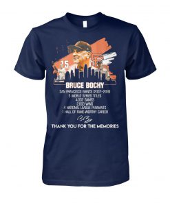 Bruce bochy san francisco giants 2007-2019 thank you for the memories unisex cotton tee