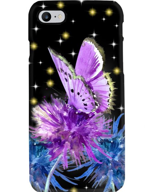 Butterfly and dandelion phone case - 1