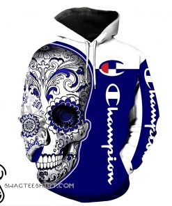Champion sugal skull full over print hoodie
