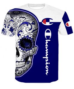 Champion sugal skull full over print tshirt