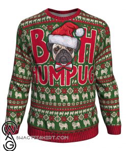 Christmas bah humpug all over print sweater