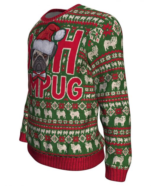 Christmas bah humpug all over print sweater - maria 1