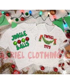 Christmas jingle balls and tinsel tits - size l