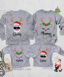 Christmas reindeer and santa shirt