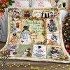 Christmas snowflakes are kisses from heaven snowman sofa blanket