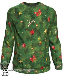 Christmas tree all over print sweater