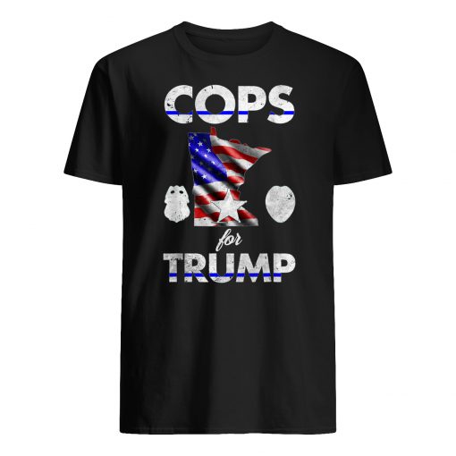 Cops for trump minneapolis police union uniform ban response mens shirt
