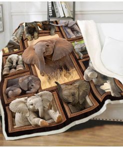 Cute elephants blanket 1