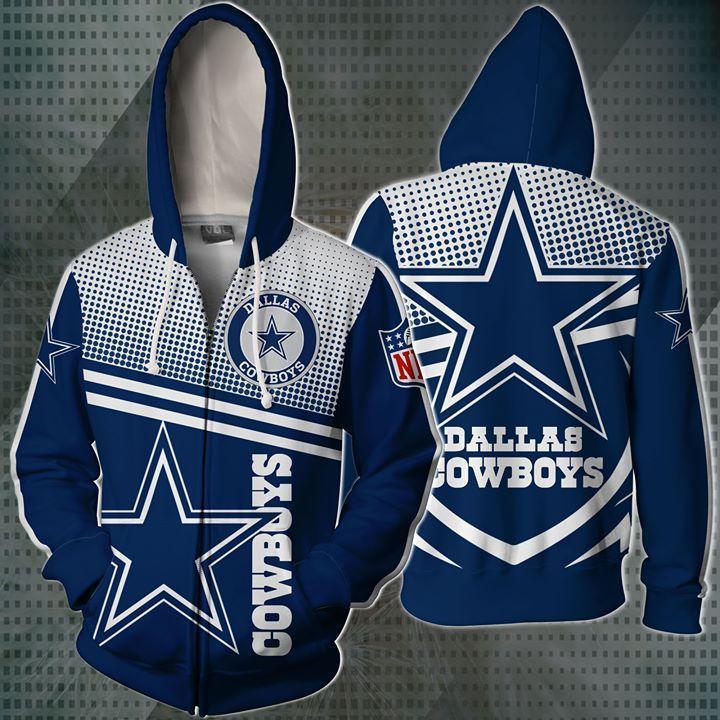 Dallas cowboys nfl full printing hoodie 1