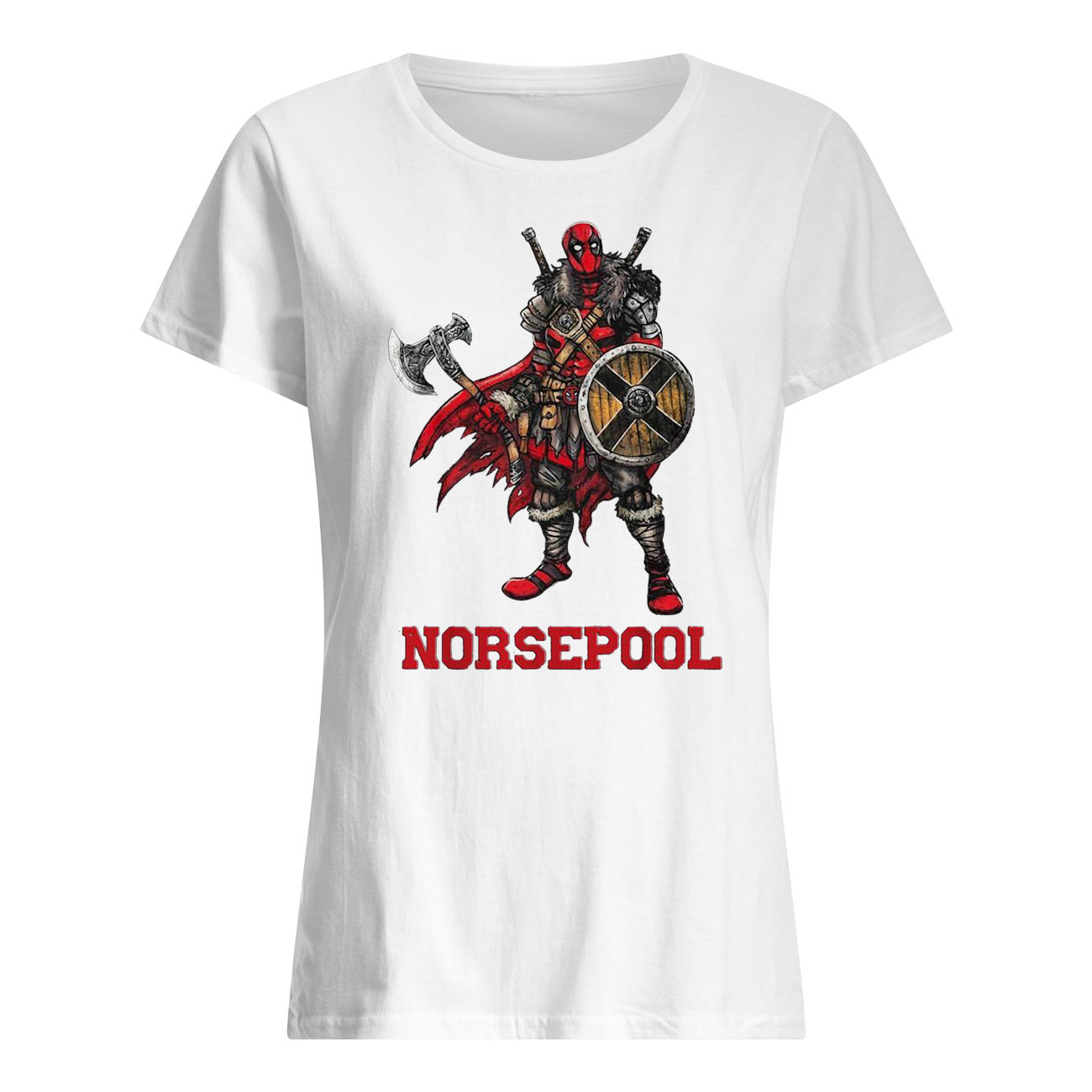 Deadpool norsepool viking womens shirt