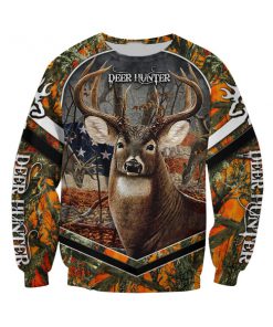 Deer flag arrow full printing sweatshirt