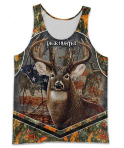 Deer flag arrow full printing tank top